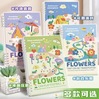 Sổ vở còng bìa lót hoạ tiết hoa tinh nghịch FLOWER + Ruột Giấy BONZAI