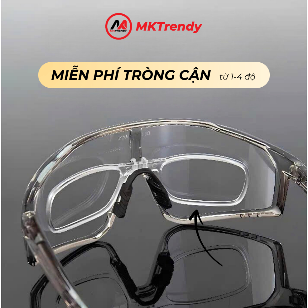 Kính râm đổi màu MKTRENDY kính chống bụi đi đường bảo vệ mắt chống tia UV kính cận chơi thể thao chạy bộ ngoài trời F1