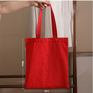 Túi tote, Túi vải bố canvas cotton trơn basic đeo vai đi học đi chơi thời trang hàn quốc đựng vừa A4 - tot196