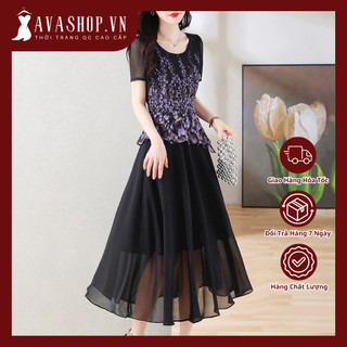 Đầm Voan Mùa Hè Thanh Lịch Tôn Dáng Cho Nữ VH99