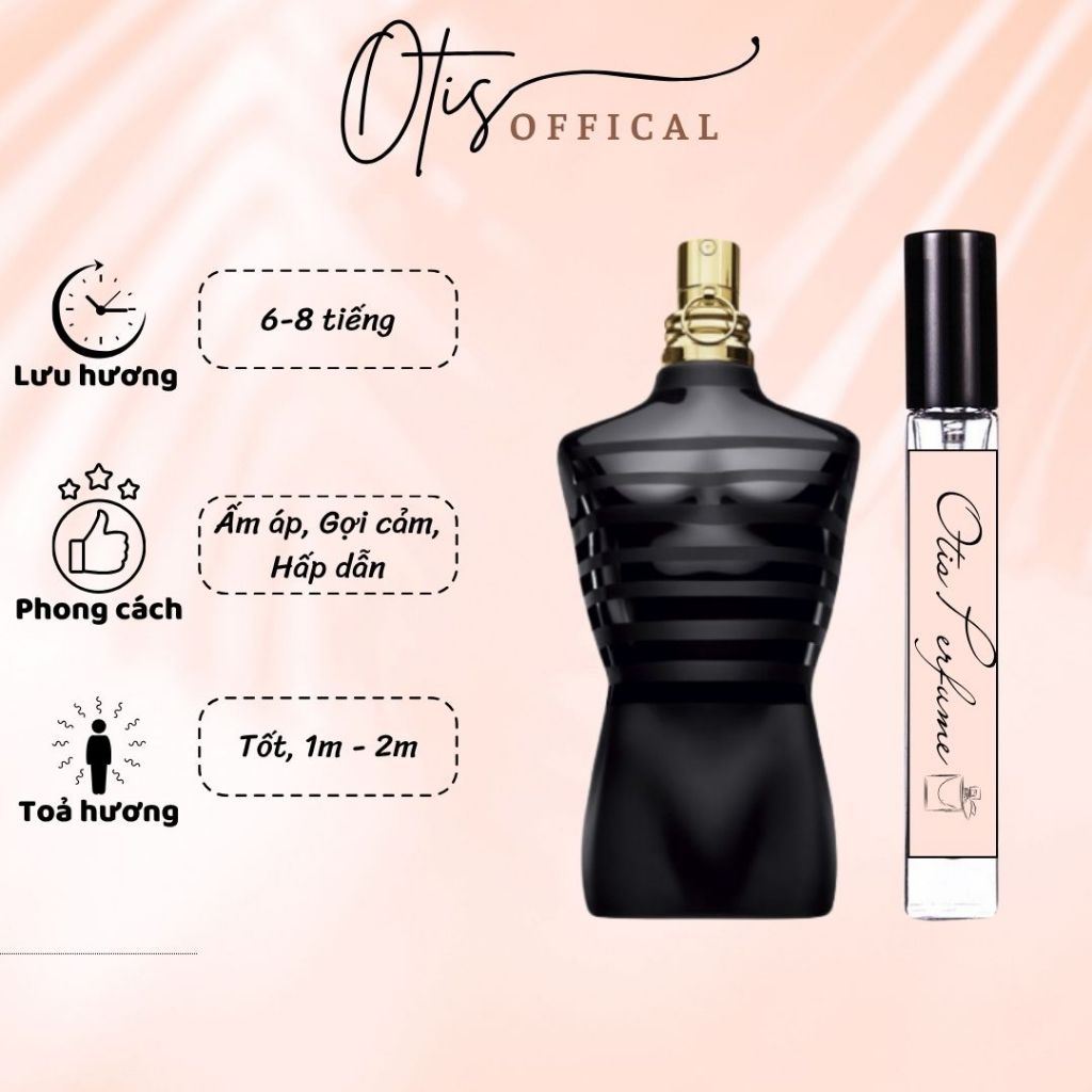 Nước Hoa Chiết 10ml Nam JPG Le Male Le Parfum Hương Thơm Ấm áp, Lôi cuốn, Hấp dẫn