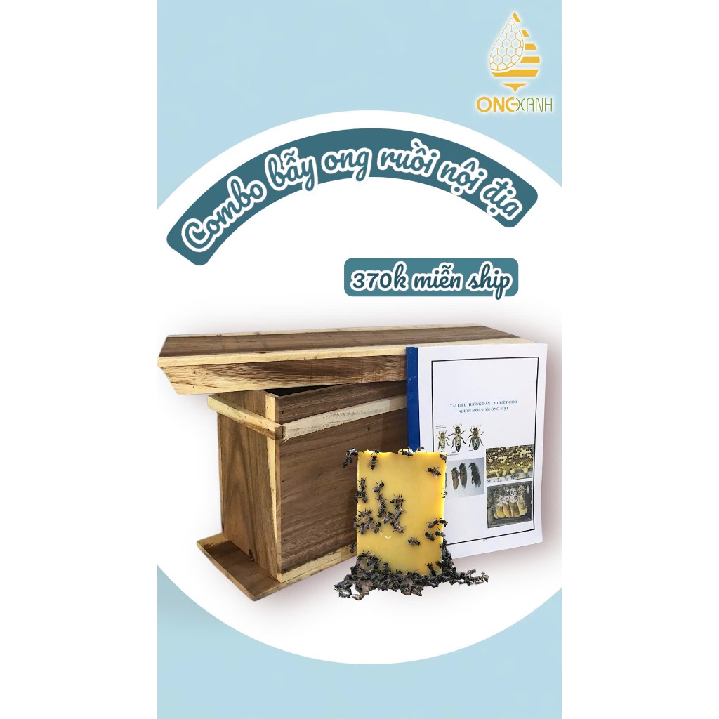 Combo bẫy ong ruồi nội địa 370 hiệu quả cao không cần bắt chúa