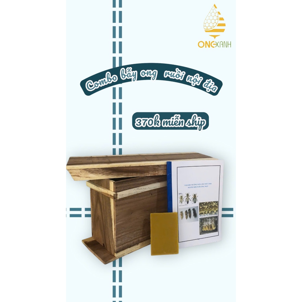 Combo bẫy ong ruồi nội địa 370 hiệu quả cao không cần bắt chúa