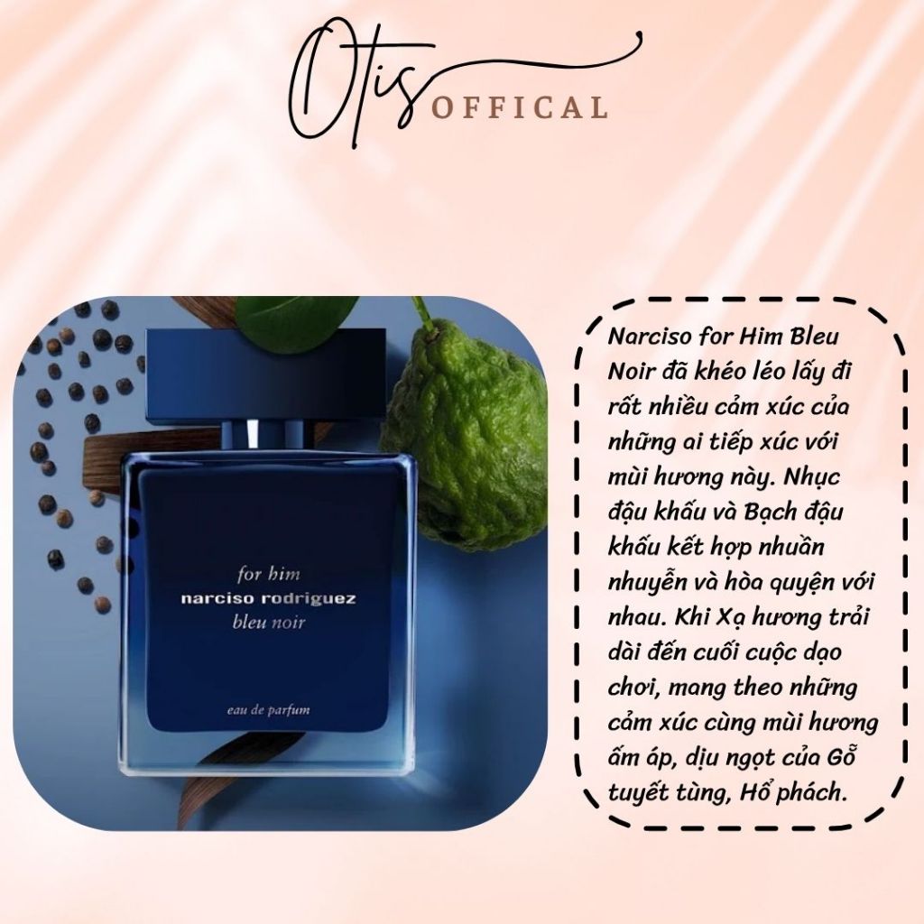 Nước Hoa Chiết 10ml Nam Rodriguez For Him Bleu Noir EDP Hương Thơm Nam Tính, Sang Trọng