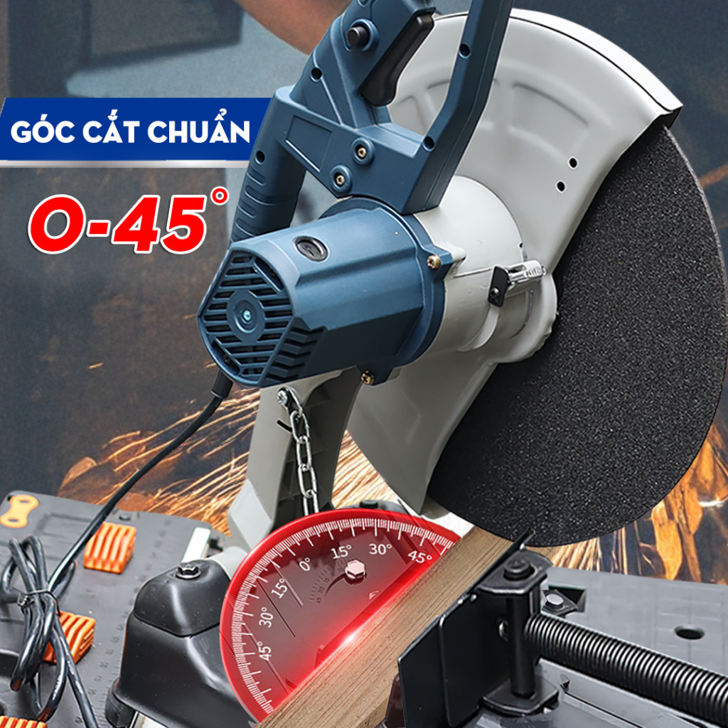 [Full Phụ Kiện] Máy Cắt Sắt Boshun BS-CS2500W Lõi Đồng, Công Suất 2500w Thiết Kế An Toàn, Tặng Lưỡi Cắt