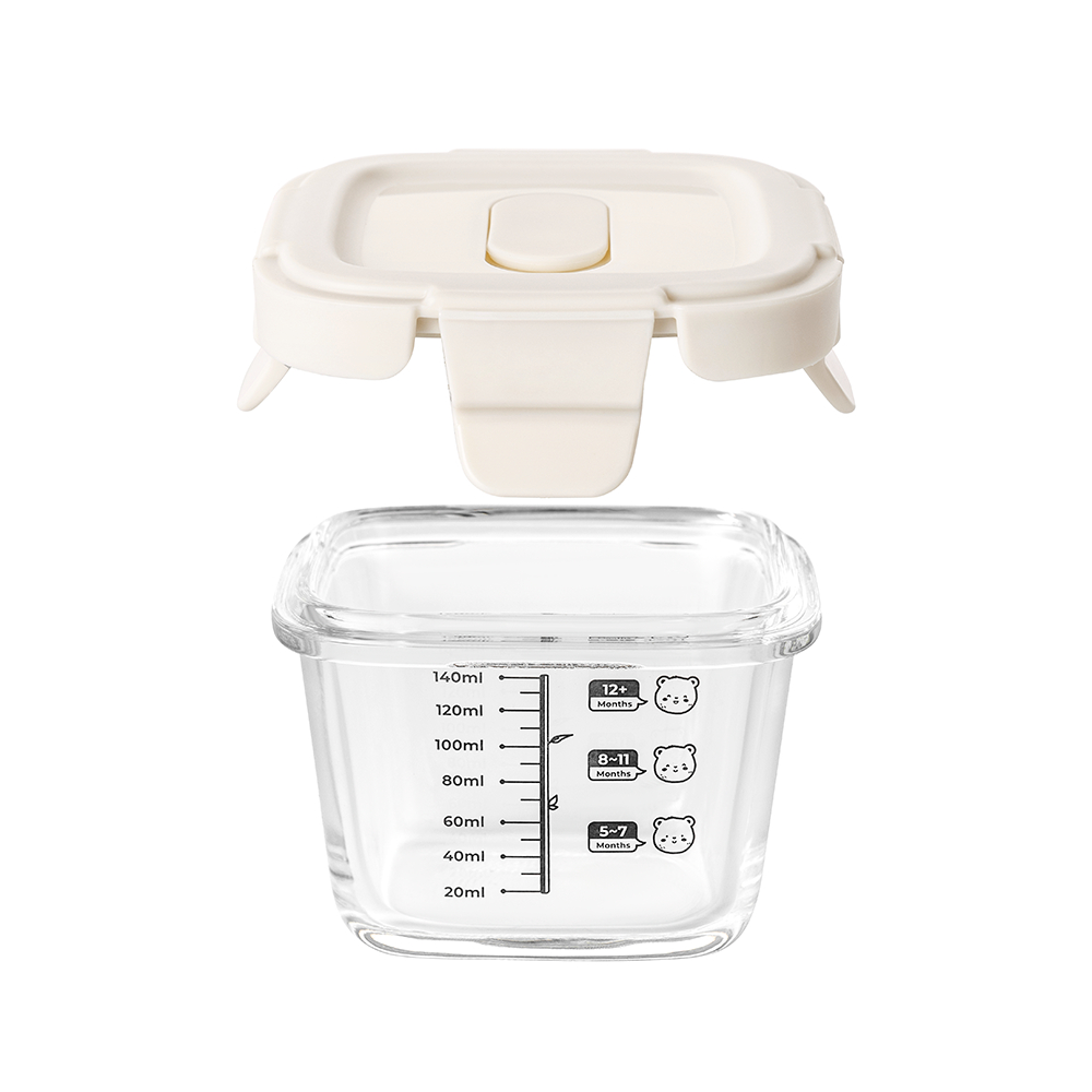 Bộ ba hộp thủy tinh bảo quản thực phẩm cho bé Elmich BabyCare