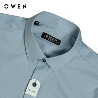 Owen - Áo sơ mi dài tay Regular Fit AR250094DT màu Xanh đậm chất liệu Milk
