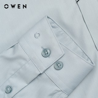 Owen - Áo sơ mi dài tay Slim Fit AS250092D màu Xanh nhạt chất liệu Milk
