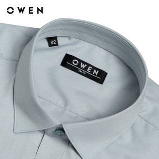 Owen - Áo sơ mi dài tay Slim Fit AS250092D màu Xanh nhạt chất liệu Milk