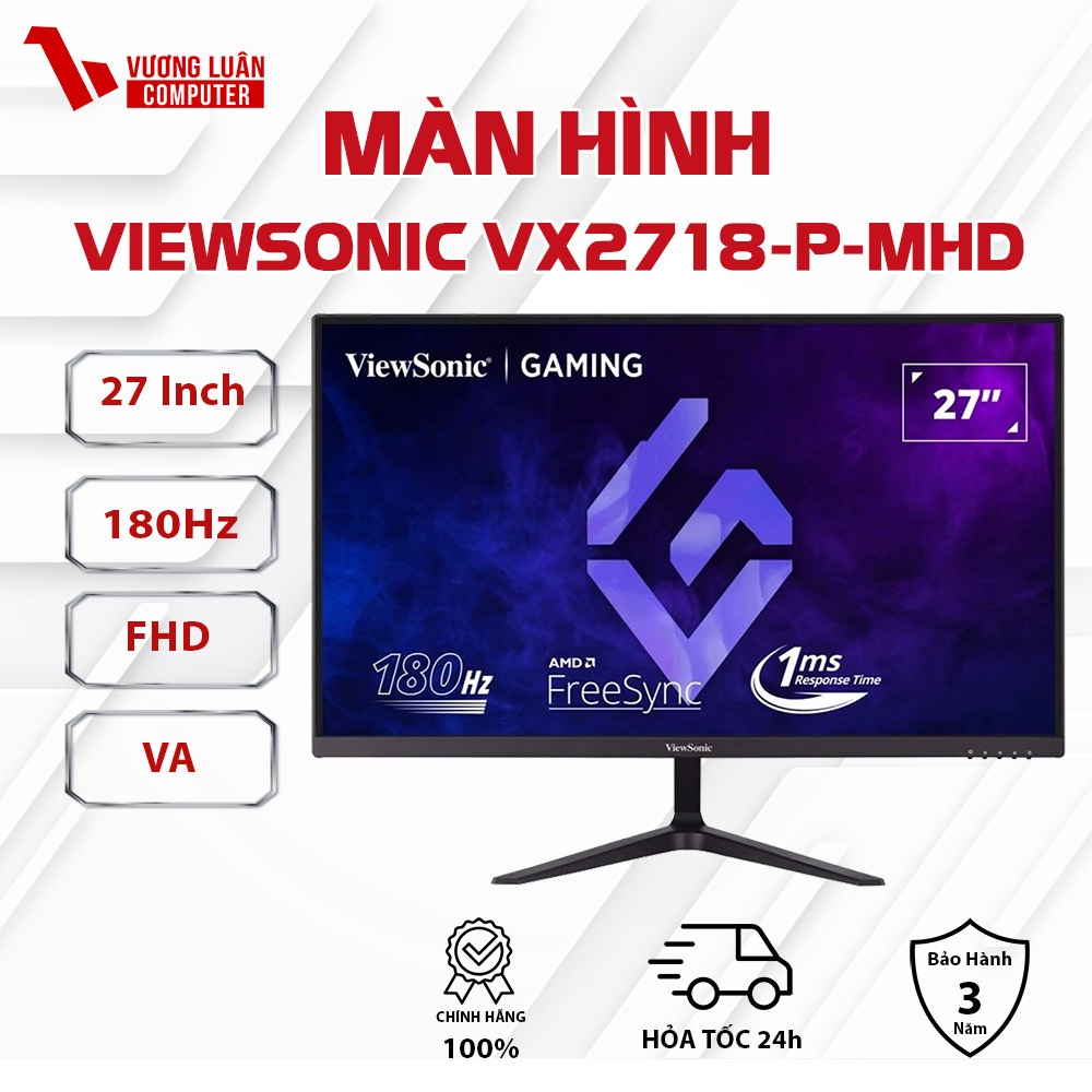 Màn hình Gaming ViewSonic VX2718 P MHD 27 inch 180hz 1ms -Chính Hãng ...