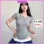 Áo Bodysuit Cộc Tay Cổ Tròn Phối Cúc Ngực RANSHI Phong Cách Cá Tính Chất Thun Gân Chính Phẩm - RBS045