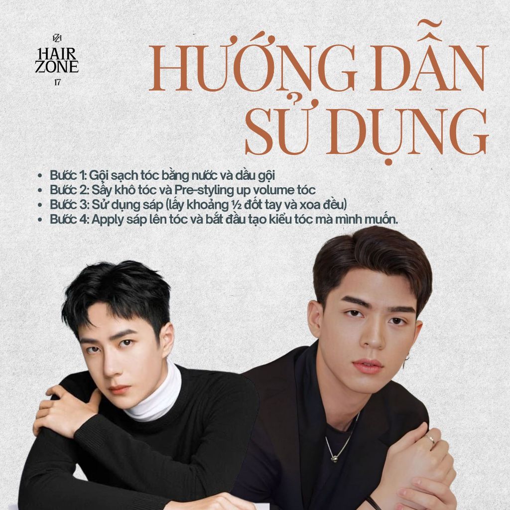 [HAIRZONE] Sáp Vuốt Tóc Original Clay 2Oz | Giữ Nếp Khỏe, Matte Shine Bóng Mờ Tự Nhiên, Volume Cực Cao | Hàng chính hãng
