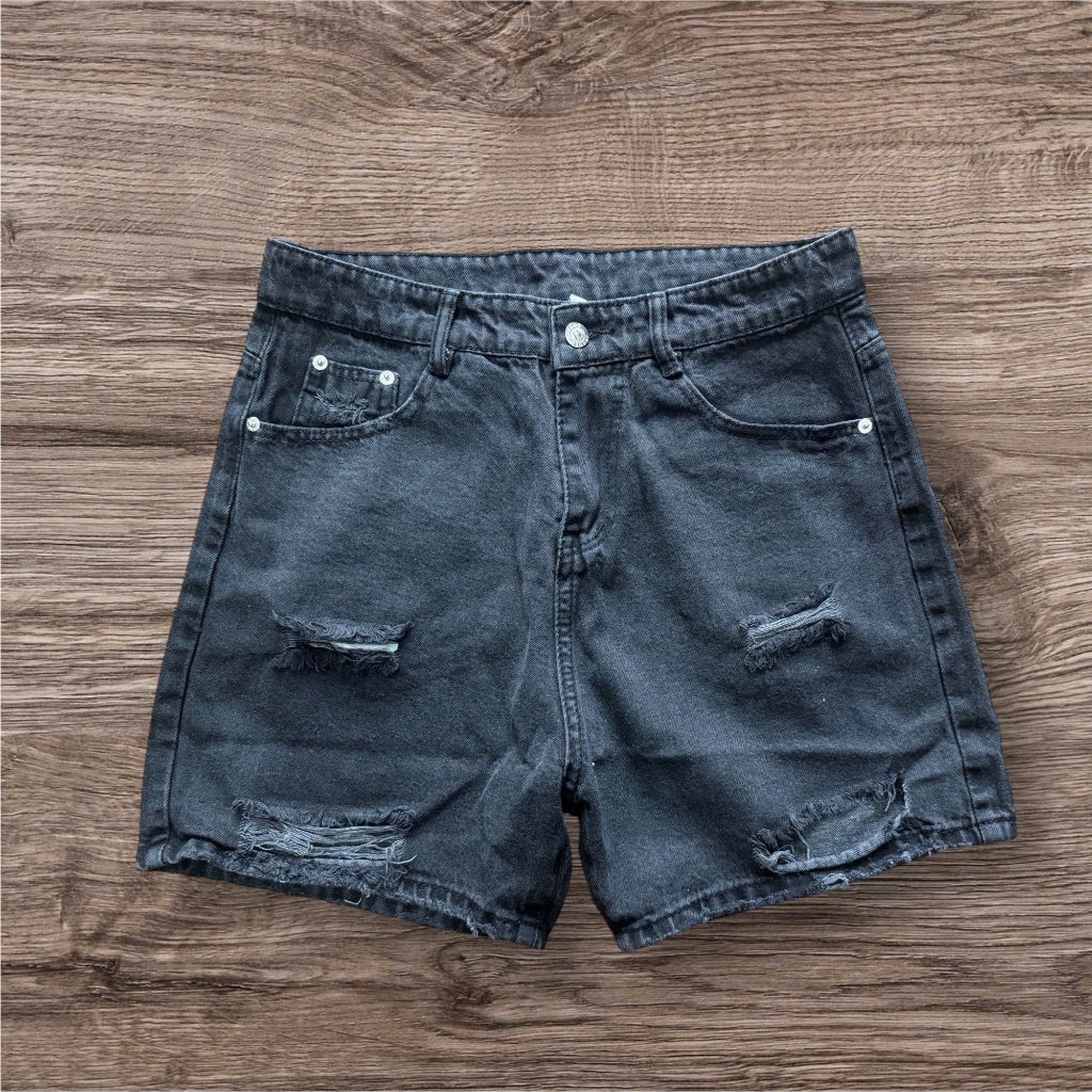 Short Jean Nữ Rách Thời Trang HAZEE Lưng Cao style Cá Tính
