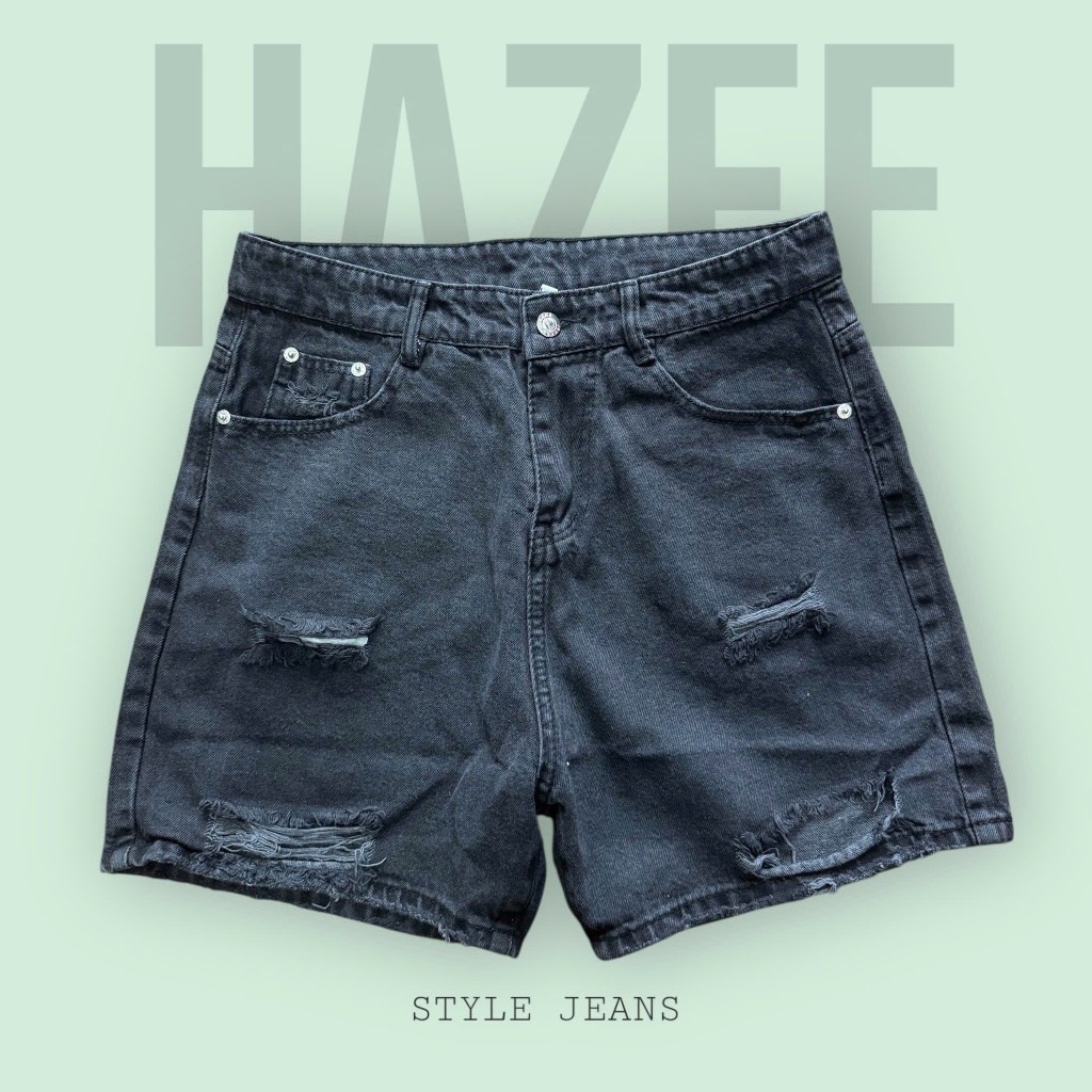 Short Jean Nữ Rách Thời Trang HAZEE Lưng Cao style Cá Tính