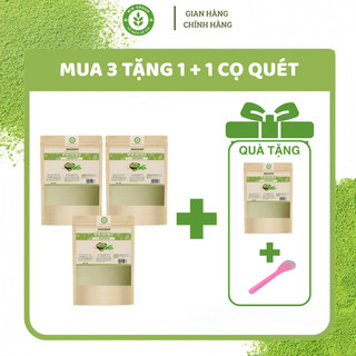 BỘT TRÀ XANH HỮU CƠ NGUYÊN CHẤT DÙNG LÀM ĐẸP, ĐẮP MẶT NẠ (Gói 50g)