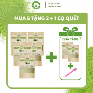 BỘT TRÀ XANH HỮU CƠ NGUYÊN CHẤT DÙNG LÀM ĐẸP, ĐẮP MẶT NẠ (Gói 50g)