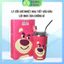 LY CỐC GIỮ NHIỆT HOẠ TIẾT GẤU DÂU LOSTO SIÊU XINH LÕI INOX 304 CHỐNG GỈ 450ML