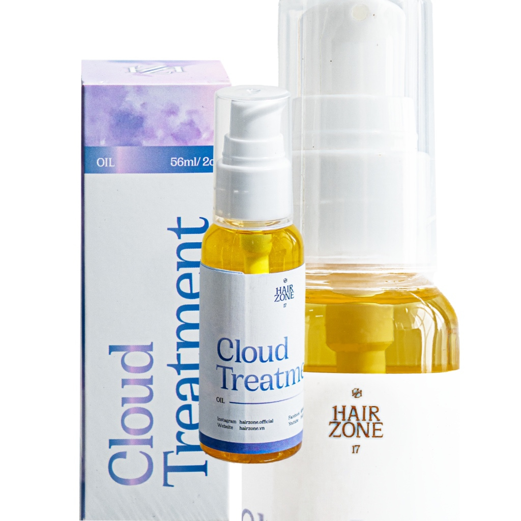 [HAIRZONE] Dầu Dưỡng Tóc Cloud Treatment Oil 56ml | Dưỡng Ẩm Phục Hồi Tóc Khô Xơ, Giảm Rụng, Tăng Độ Bồng Mượt, Không Rí