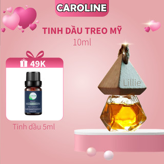 Chai treo tinh dầu thiên nhiên LILLIE 10ml - Đa dạng mùi hương khử mùi hiệu quả, dễ chịu