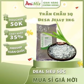 Trân Châu 3Q Desa – Túi 2kg – Giòn Dai, Thơm Ngon