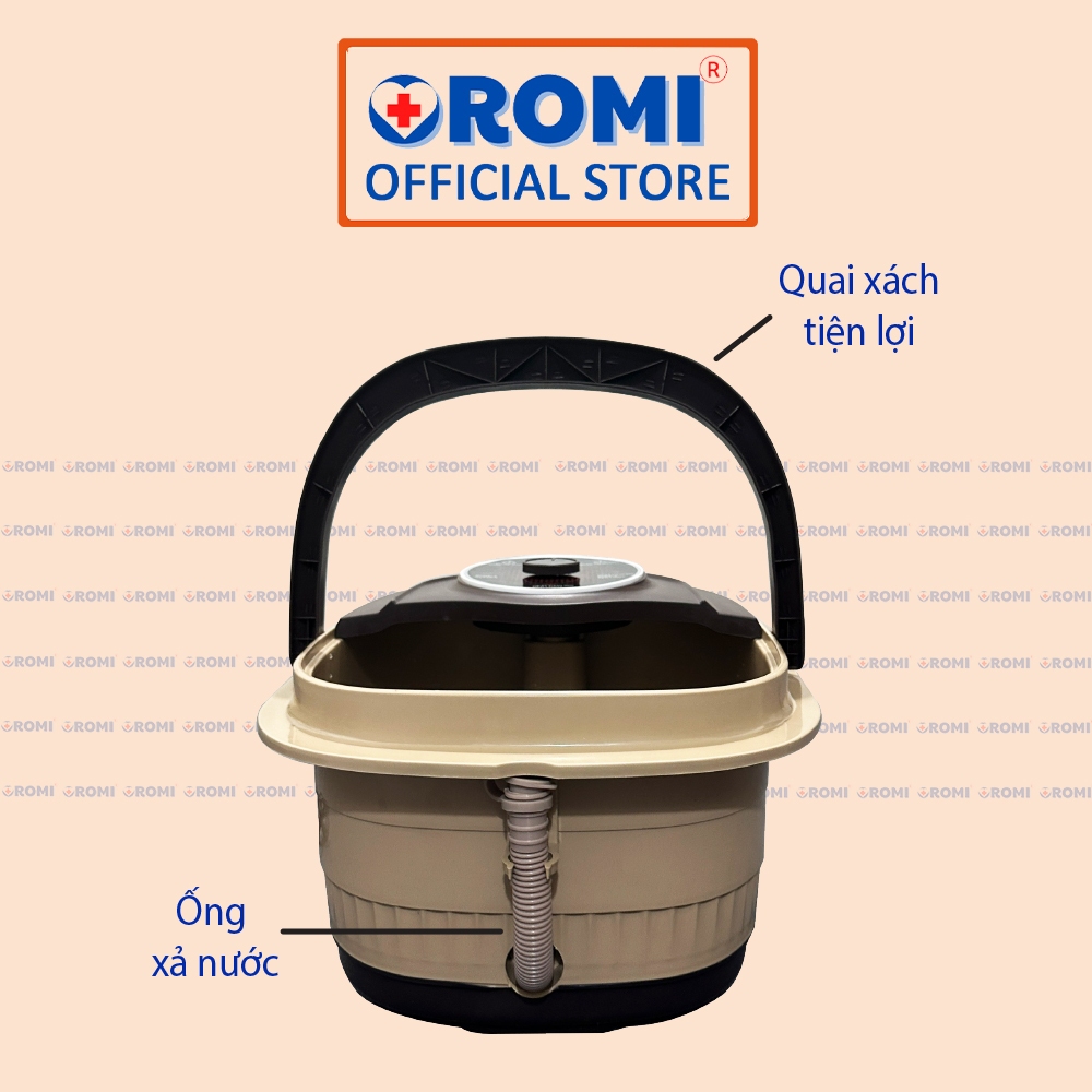 Bồn ngâm chân massage OROMI ORM-528D - Máy mát-xa chân cao cấp có sục khí