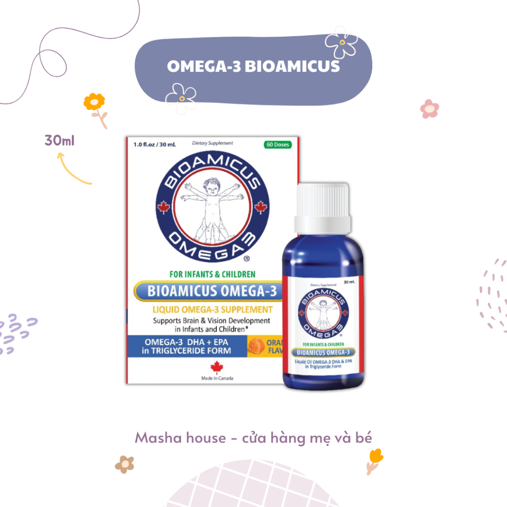BioAmicus Omega 3 & DHA, Lọ 30mL | Shopee Việt Nam