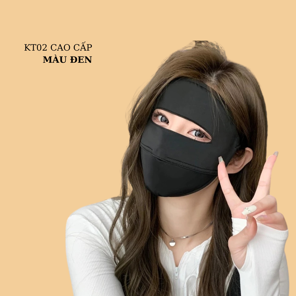Khẩu Trang Chống Nắng Chống Tia UV Chất Liệu Lụa Băng Mềm Mịn Thông Thoáng