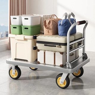 Xe Đẩy Hàng Xe Kéo Hàng Thép Bánh xe chống ồn siêu bền Tải Trọng 300kg Gấp Gọn Tiện Lợi