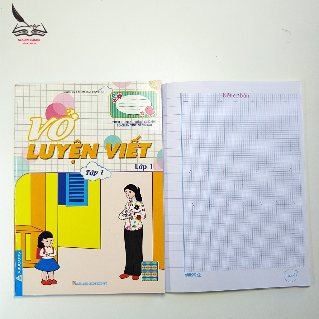 Sách- Bộ 2 Quyển Vở Luyện Viết Lớp 1 – Chân Trời Sáng Tạo (Tập 1 + Tập 2)  Theo Chương Trình SGK Mới