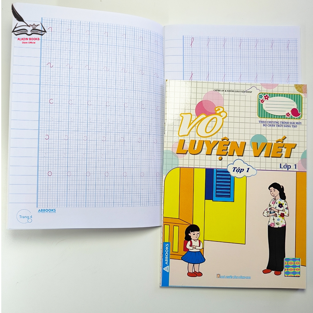 Sách- Bộ 2 Quyển Vở Luyện Viết Lớp 1 – Chân Trời Sáng Tạo (Tập 1 + Tập 2)  Theo Chương Trình SGK Mới