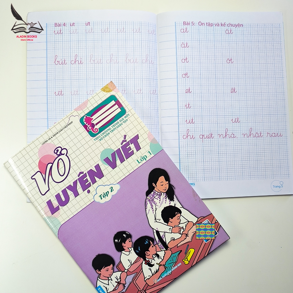 Sách- Bộ 2 Quyển Vở Luyện Viết Lớp 1 – Chân Trời Sáng Tạo (Tập 1 + Tập 2)  Theo Chương Trình SGK Mới