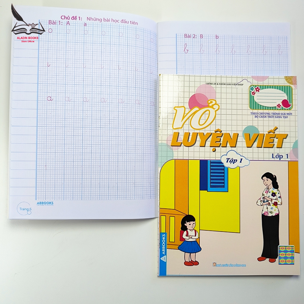 Sách- Bộ 2 Quyển Vở Luyện Viết Lớp 1 – Chân Trời Sáng Tạo (Tập 1 + Tập 2)  Theo Chương Trình SGK Mới