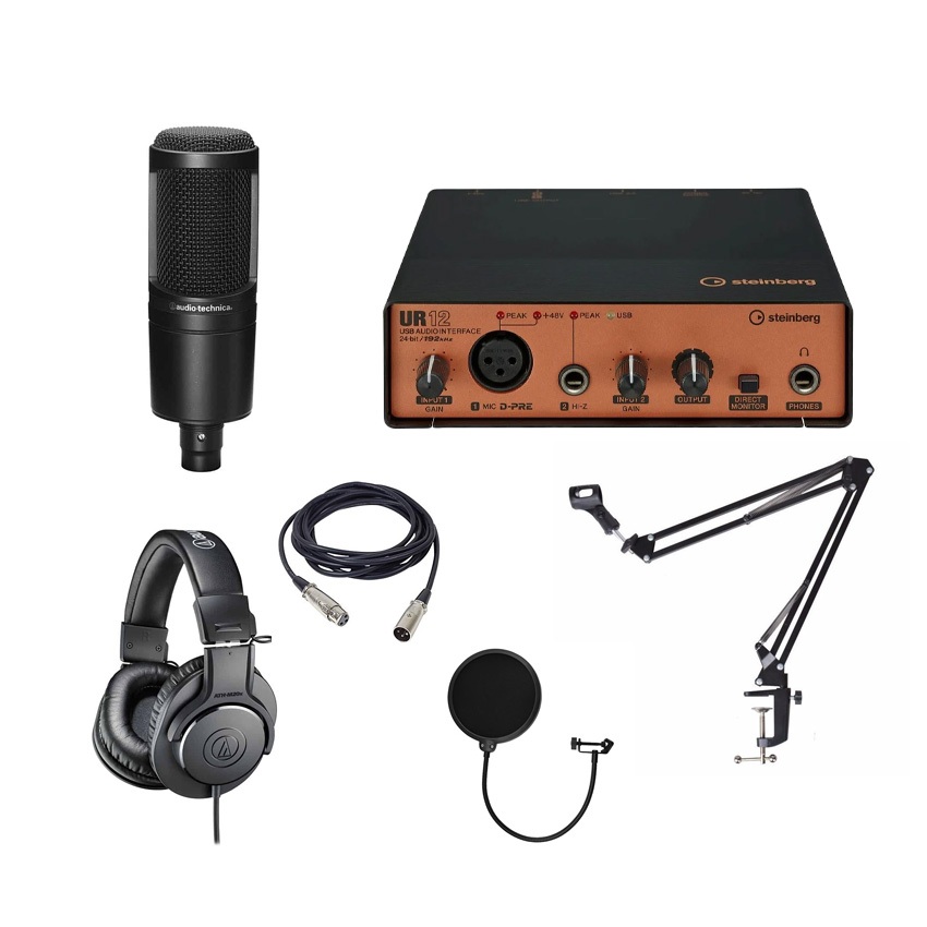 Chính hãng, BH 36 tháng] Combo Micro Audio Technica AT2020 và