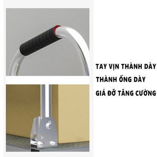 Xe Đẩy Hàng Xe Kéo Hàng Thép Bánh xe chống ồn siêu bền Tải Trọng 300kg Gấp Gọn Tiện Lợi