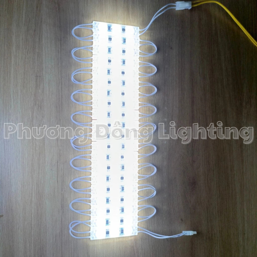 LED dán module 3 bóng, LED hắt 3 bóng Siêu sáng Trắng Vàng 220V Không cần dùng nguồn