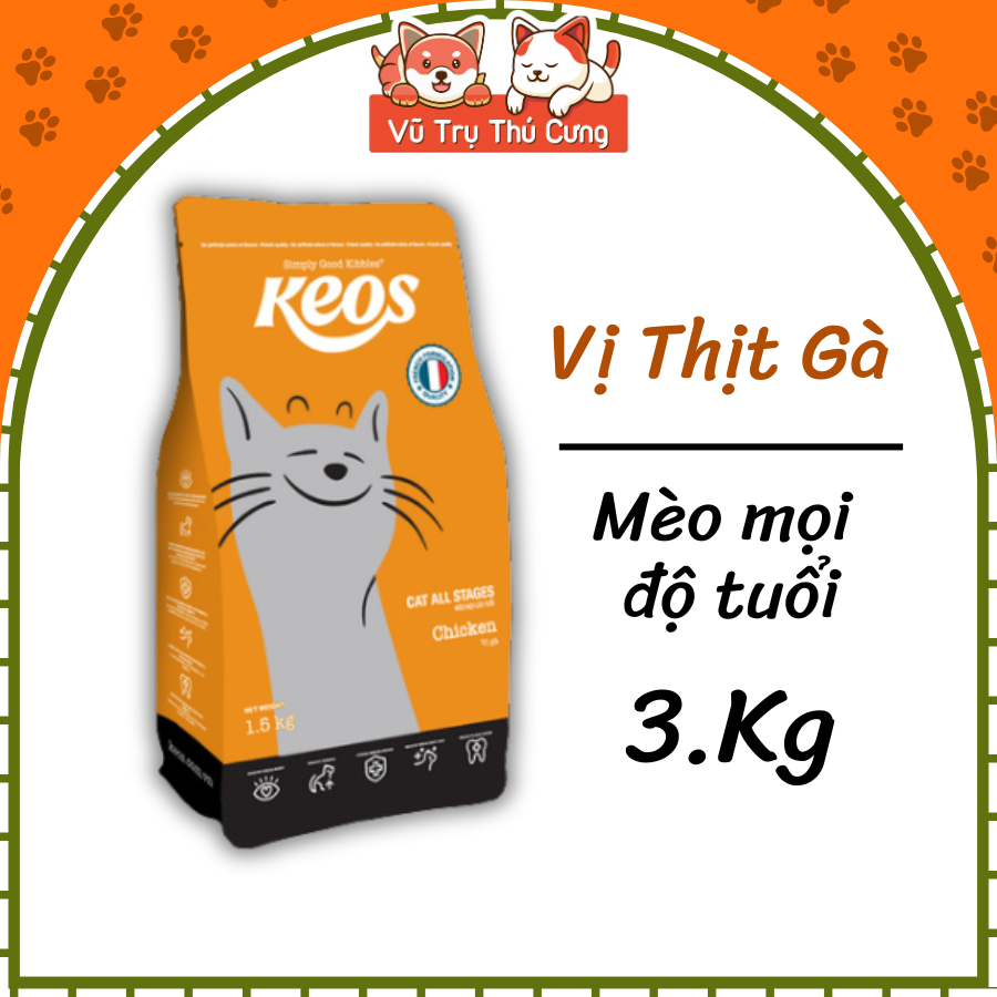 (3Kg) Hạt Keos Cho Mèo Mọi Độ Tuổi, Tiêu Búi Lông, Tiết Niệu