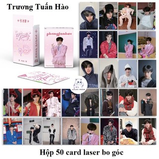 [hàng sẵn] Trương Tuấn Hào F3 | Hộp thẻ card laser 50 tấm TF Family F3 F4 | Lomo lomocard card laser bo góc Zhang Junhao