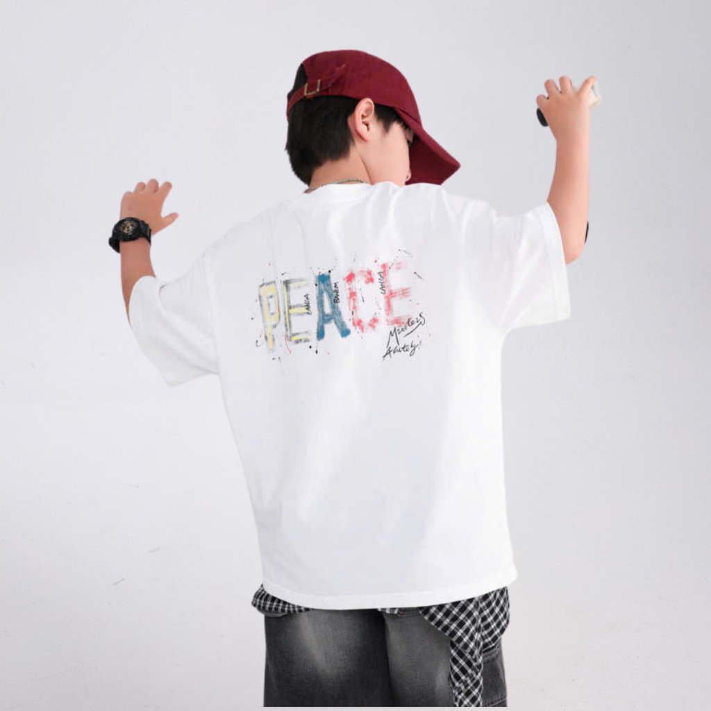 Áo Thun Ngắn Tay Mùa Hè Cho Bé Trai, Bé Gái In Hình Năng Động, Cổ Tròn B700 | JJ Kids Fashion