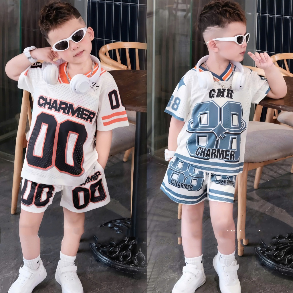 Bộ Quần Áo Thể Thao In Số 88 Mùa Hè Dành Cho Bé Trai , Bé Gái Size 9-40kg Chất Liệu Vải Thông Hơi Thoáng Mát  (IN SỐ 88)