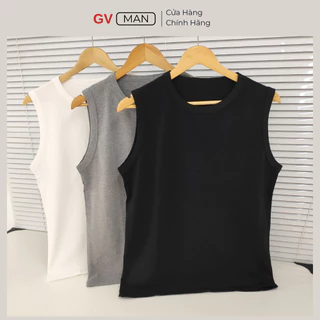 Áo Sát Nách Nam GVMAN màu trơn chất cotton thoáng mát thoải mái thấm hút vận động cho mùa hè rực rỡ