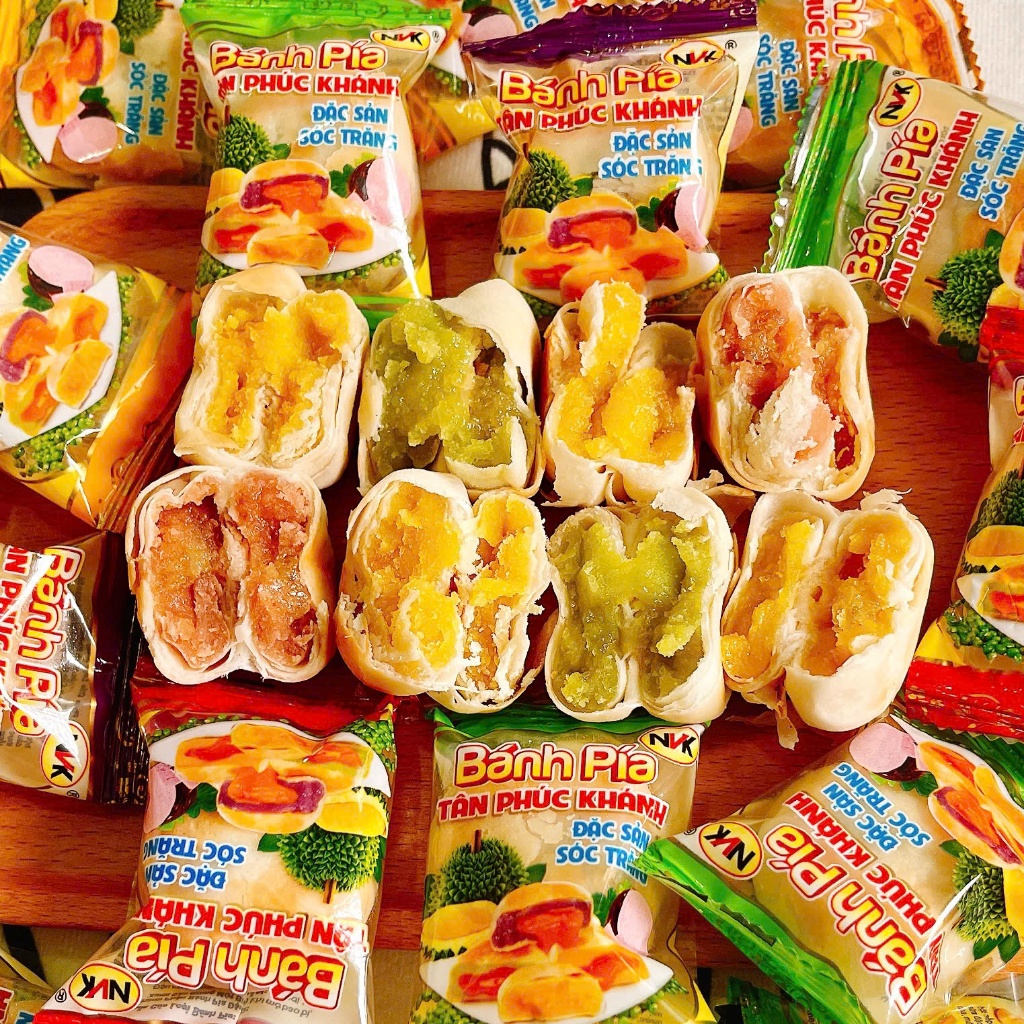 0.5KG Bánh Pía Mini Sóc Trăng, 22-24 cái nhỏ, vỏ mềm nhân dẻo thơm ngon ...
