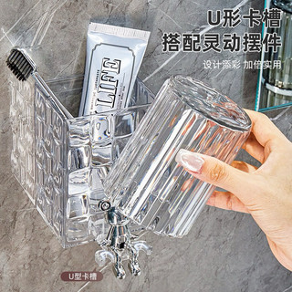 Kệ treo bàn chải đánh răng kèm cốc thiết kế sang trọng