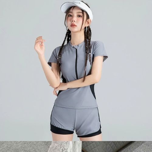 DB019  [Có size lớn] Bikini đồ bơi nữ đi biển 2 mảnh năng động,Quần Bo Đai 2 Lớp Kín Đáo BIKINI HAN.T