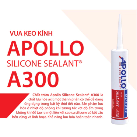 Keo silicone apollo chính hãng, Keo silicon apollo A100 A200 A300 A500 siêu dính