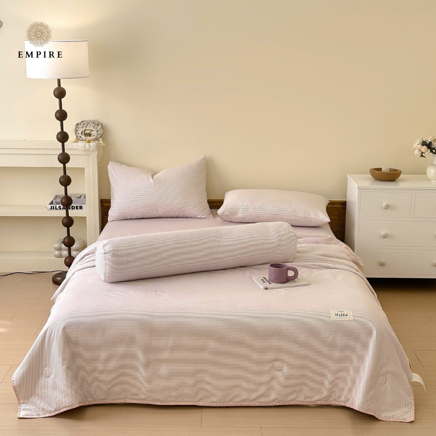 Bộ Chăn Ga Gối Tici EMPIRE Cotton Lụa Cao Cấp - EMPIRE Bedding Decor Êm Mịn, Thoáng Mát, Sang Trọng