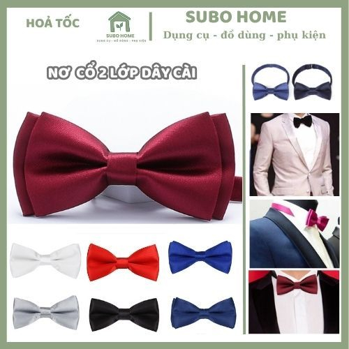 Nơ đeo cổ nam nữ nơ mèo nhiều màu chú rể bưng quả bê lễ bê tráp phục vụ ...