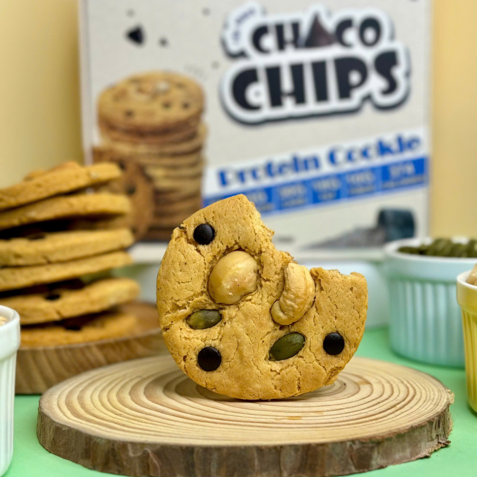 Bánh cookies protein, bánh quy ăn kiêng KD Shop vị yến mạch chocochip 720g (24 cái)