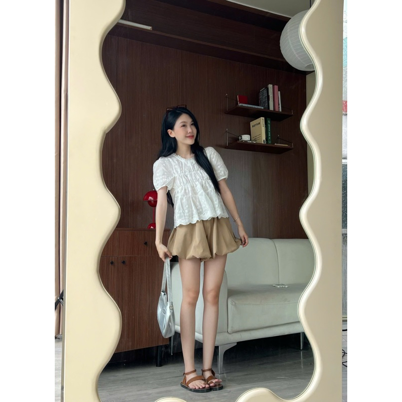 Quần short ống phồng cạp chun the.sweaterweather TSW