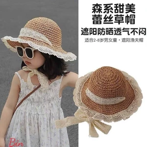 Mũ cói ren cao cấp cho bé gái_thoải mái,ngọt ngào,đáng yêu