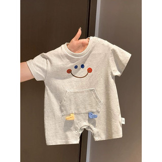 Bodysuit cho bé hình mặt cười ngộ nghĩnh cho bé trai bé gái
